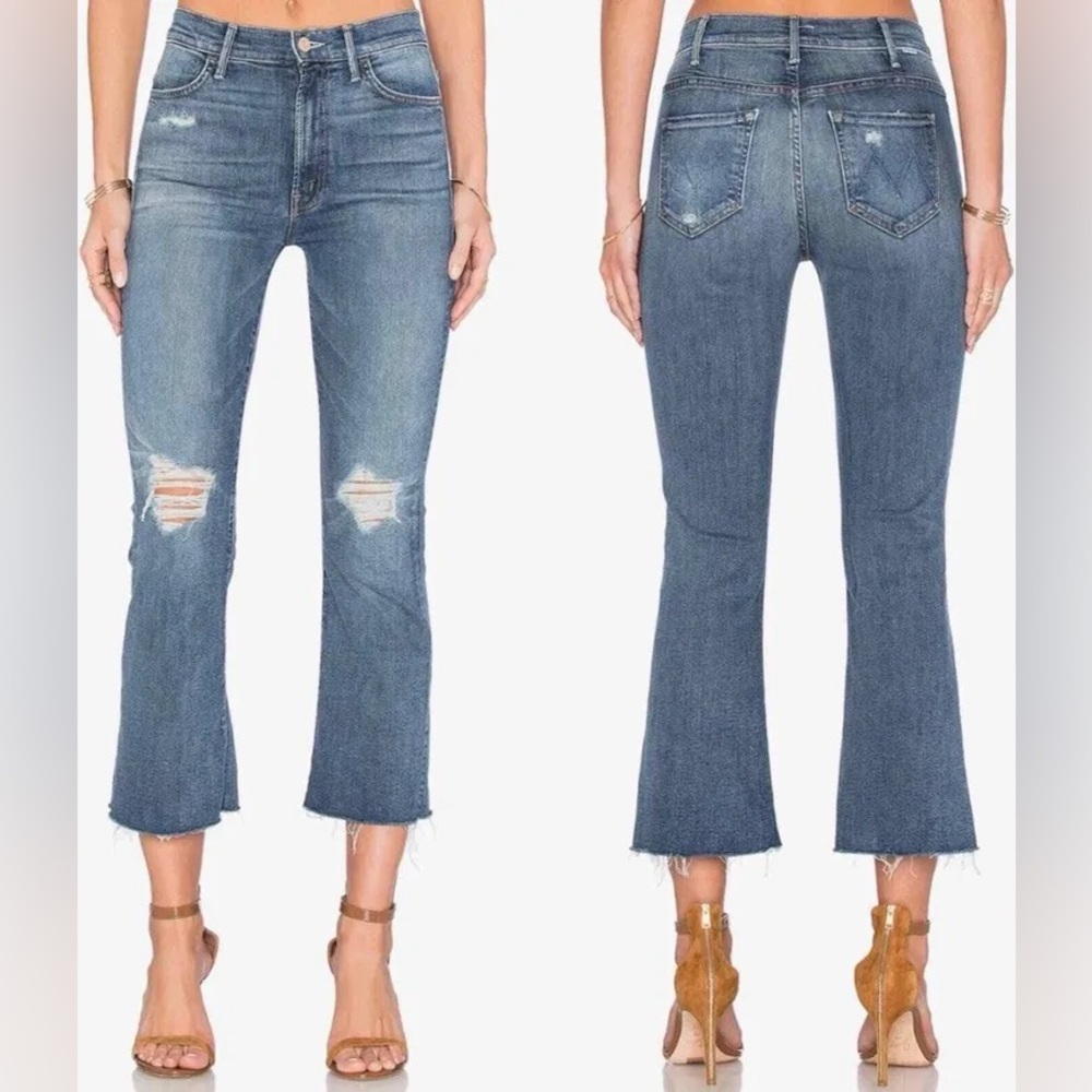 MOTHER The Hustler Ankle Fray Jeans  in Songs of the Cowboys Size 27